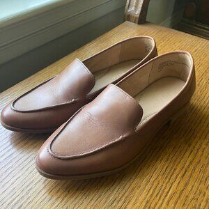 Aerosoles Brown Faux Leather Loafers 7.5